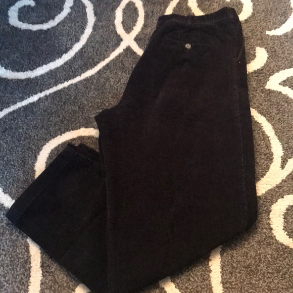 L.L. Bean Black Corduroy Pants - Picture 1 of 6